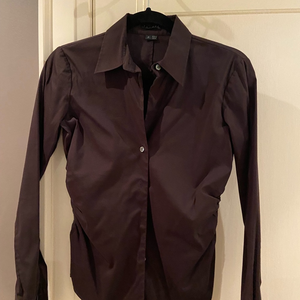Theory button-up shirt in organic cotton